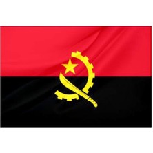 Rekbay Angola Ülke Bayrağı Parlak Kumaş 70 x 105 cm