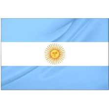 Rekbay Arjantin Ülke Bayrağı Parlak Kumaş 70 x 105 cm