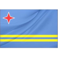 Rekbay Aruba Ülke Bayrağı Parlak Kumaş 70 x 105 cm