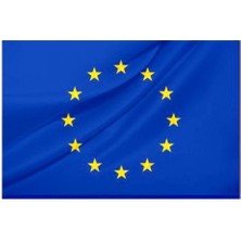 Rekbay Avrupa Birliği Ülke Bayrağı Parlak Kumaş 70 x 105 cm