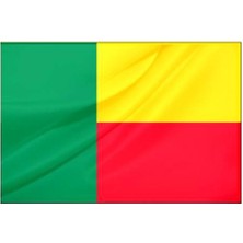 Rekbay Benin Ülke Bayrağı Parlak Kumaş 70 x 105 cm