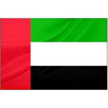 Rekbay Birleşik Arap Emirlikleri Ülke Bayrağı Parlak Kumaş 100 x 150 cm
