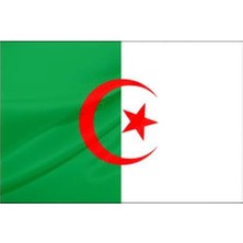 Rekbay Cezayir Ülke Bayrağı Parlak Kumaş 70 x 105 cm