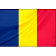 Rekbay Çad Ülke Bayrağı Parlak Kumaş 70 x 105 cm