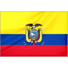 Rekbay Ekvator Ülke Bayrağı Parlak Kumaş 100 x 150 cm