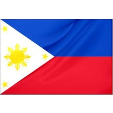 Rekbay Filipinler Ülke Bayrağı Parlak Kumaş 70 x 105 cm
