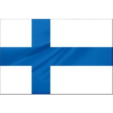 Rekbay Finlandiya Ülke Bayrağı Parlak Kumaş 70 x 105 cm