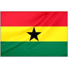 Rekbay Gana Ülke Bayrağı Parlak Kumaş 70 x 105 cm