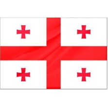Rekbay Gürcistan Ülke Bayrağı Parlak Kumaş 70 x 105 cm