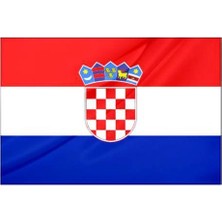 Rekbay Hırvatistan Ülke Bayrağı Parlak Kumaş 70 x 105 cm