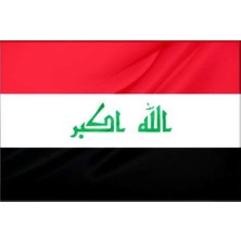 Rekbay Irak Ülke Bayrağı Parlak Kumaş 70 x 105 cm