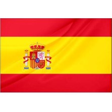 Rekbay İspanya Ülke Bayrağı Parlak Kumaş 50 x 75 cm