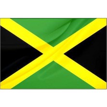 Rekbay Jamaika Ülke Bayrağı Parlak Kumaş 50 x 75 cm