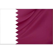 Rekbay Katar Ülke Bayrağı Parlak Kumaş 100 x 150 cm