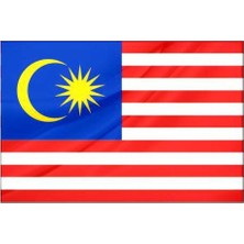 Rekbay Malezya Ülke Bayrağı Parlak Kumaş 70 x 105 cm