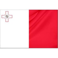 Rekbay Malta Ülke Bayrağı Parlak Kumaş 100 x 150 cm
