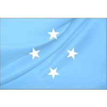 Rekbay Mikronezya Ülke Bayrağı Parlak Kumaş 70 x 105 cm