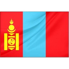 Rekbay Moğolistan Ülke Bayrağı Parlak Kumaş 70 x 105 cm