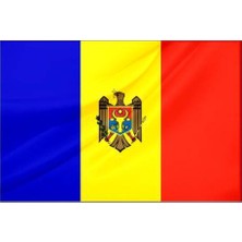 Rekbay Moldova Ülke Bayrağı Parlak Kumaş 70 x 105 cm
