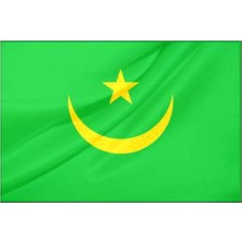 Rekbay Moritanya Ülke Bayrağı Parlak Kumaş 70 x 105 cm