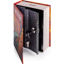 Gifi Kitap Görünümlü Kilitli Gizli Kasa Harry Potter Lisanslı Kumbara