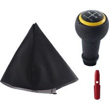 Moda Peugeot 207 Vites Körüğü ve Sarı Çerçeve Vites Topuzu