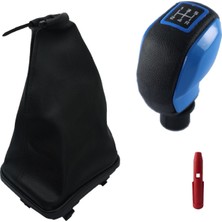 Moda Fiat Punto Mavi Spor Vites Topuzu ve Çerçeveli Vites Körüğü