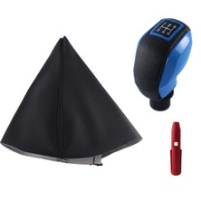 Moda Peugeot 307 Vites Körüğü ve Mavi Spor Vites Topuzu Kapaklı