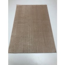   İpekyün Halı-Kaymaz Taban Yumuşak Pofuduk Post Peluş Halı Vizon Renk