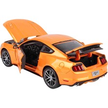 Maisto 1/18 2015 Ford Mustang Model Araba Turuncu