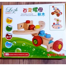 Wood Toys Ahşap Sök Tak Formula Araba ve Farklı Şekiller Yapma