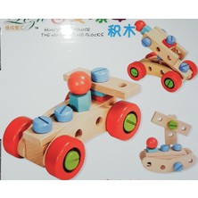 Wood Toys Ahşap Sök Tak Formula Araba ve Farklı Şekiller Yapma