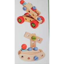 Wood Toys Ahşap Sök Tak Formula Araba ve Farklı Şekiller Yapma