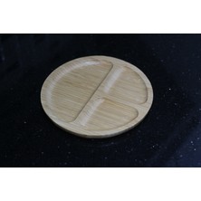 Ay Işiği Home Bambu 3 Bölmeli Yuvarlak  Sunumluk