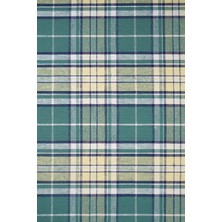 Homaks Yeşil Ekose Tabure Minderi 33 x 33 cm Kare