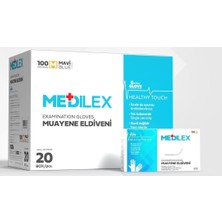 Reflex Medilex Eldiven Mavi Renk M Beden 100'lü