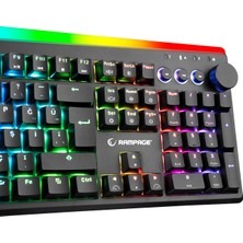 Rampage KB-R97 X-Tracer Mekanik Rgb Aydınlatmalı Blue Switch Gaming Oyuncu Klavye