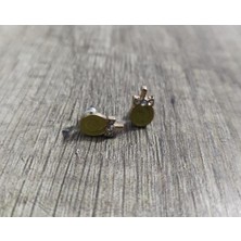 Hd Marketim Dondurma Figürlü Swarovski Taşlı Sarı Küçük Küpe