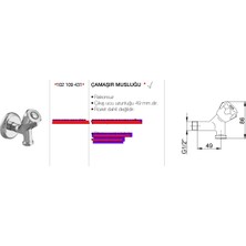 Ar Yak Çamaşır Musluğu Topaç 102109431