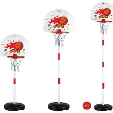 Gepettoys Ayarlanabilir Basketbol Potası ve Şişme Pilates Eşeği + Şişirme Pompası Çocuk Spor Seti