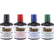 Brons Doldurulabilir Tahta Kalemi Mürekkebi 100 ml 4'lü Set