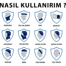 Lopron Boyun Bandana Kuru Kafa Iskelet Maske Motorcu Kar Maskesi-Boyunluk-Maske-Baf-Ağızlık