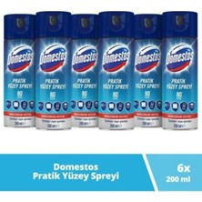 Domestos Pratik Yüzey Spreyi 200 ml x 6 Adet