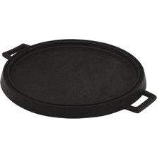 Lava Döküm Bir Tarafı Düz Diğer Tarafı Izgara Yüzeyli Tava 34 cm