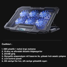 Exeo LCD Ekranlı  Notebook Soğutucu Fan