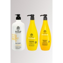 Evoque Non-Ammonıa Seri Arıncıdırcı Şampuan+ Saç Kremi + Smart Keratin Seri Saç Krem 1000ML