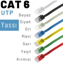 IRENIS CAT6 Yassı Ethernet (Network, LAN) Kablosu, Mavi, 2 metre