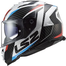 Ls2 Storm Racer Mavi-Kirmizi Kask XL