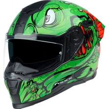 Nexx SX.100R Abisal Yeşil-Kirmizi Kask