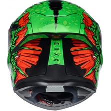 Nexx SX.100R Abisal Yeşil-Kirmizi Kask